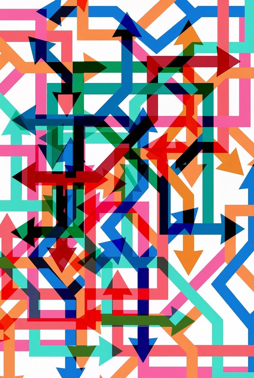 Arrows pointing in multiple directions